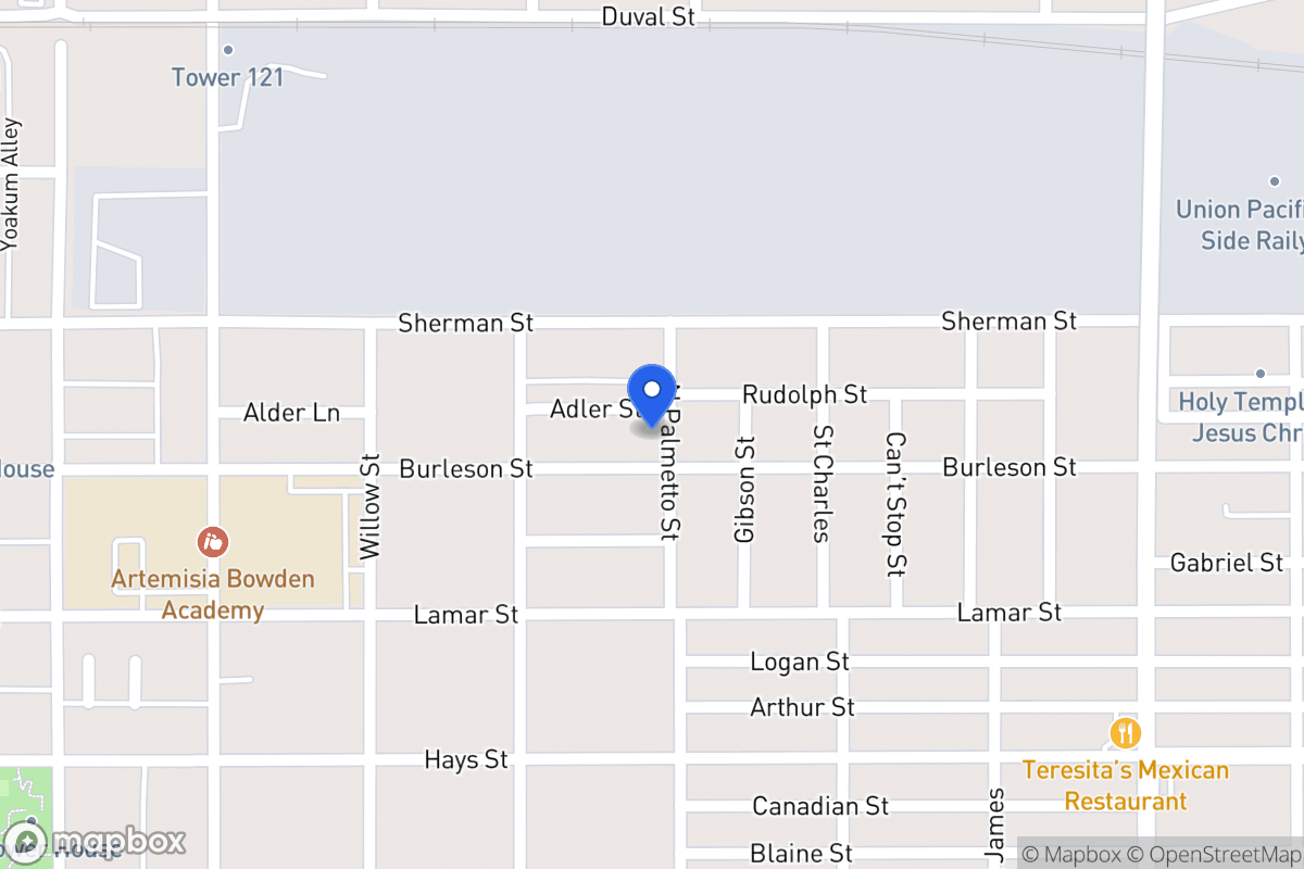 Map of 925  Burleson