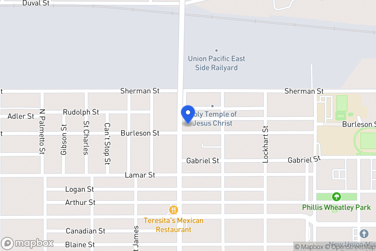 Map of 1305  Burleson