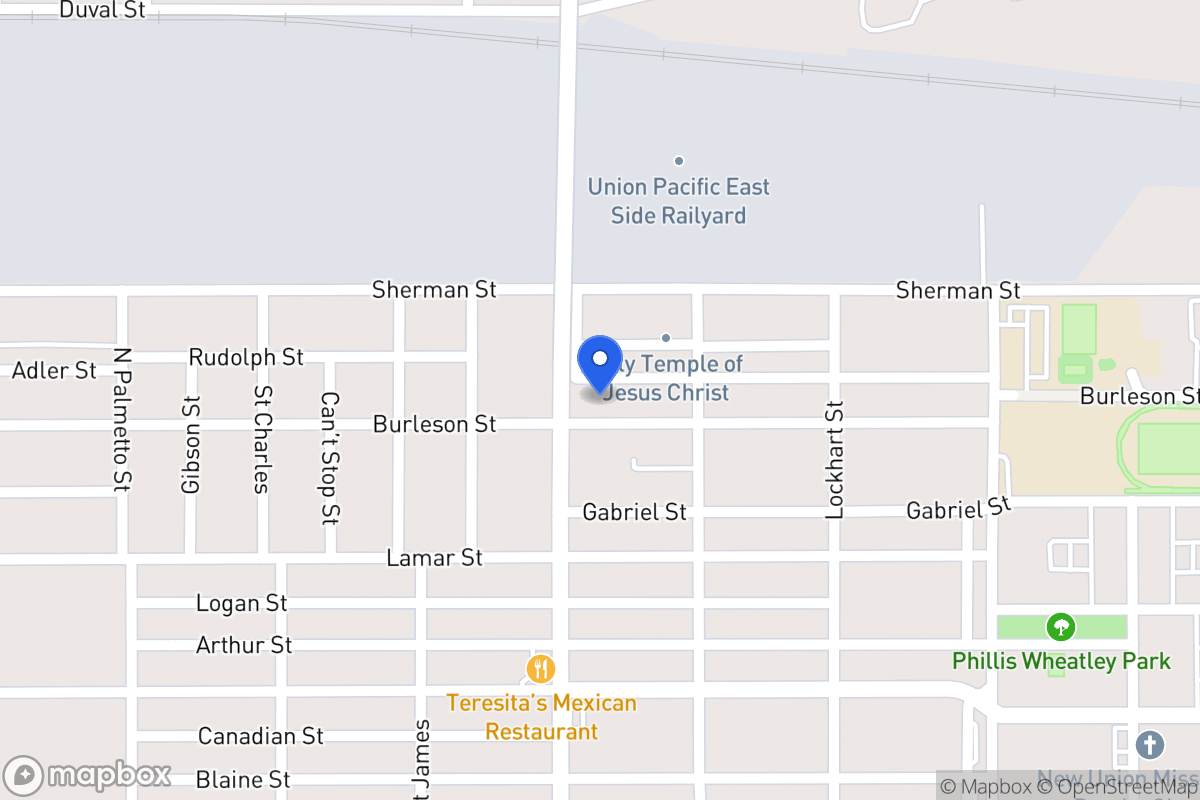 Map of 1309  Burleson