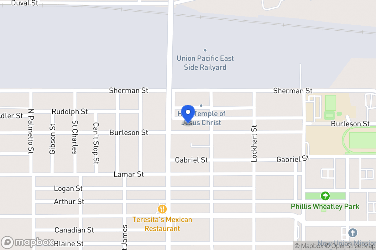 Map of 1315  Burleson