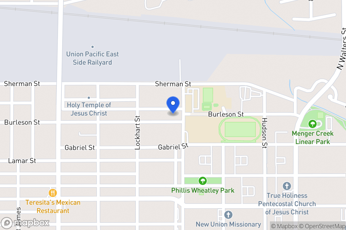 Map of 1539  Burleson