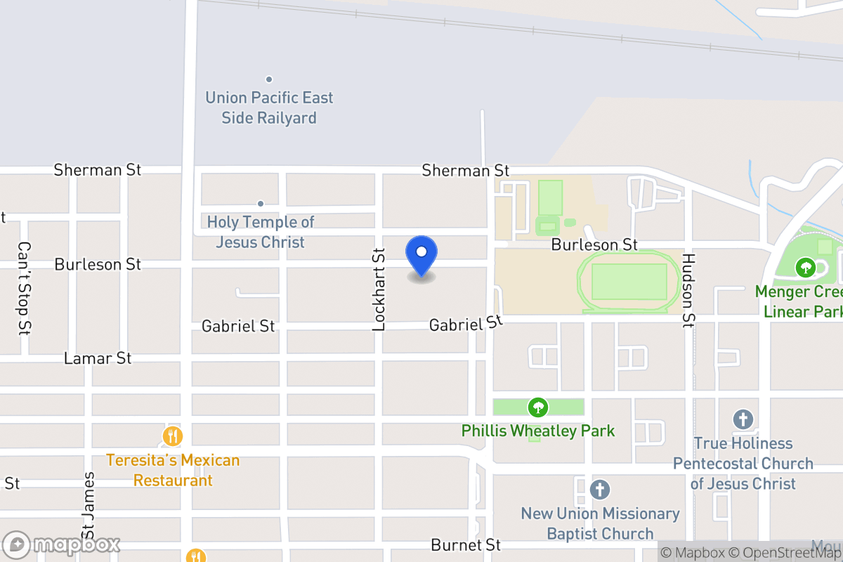 Map of 1518  Burleson