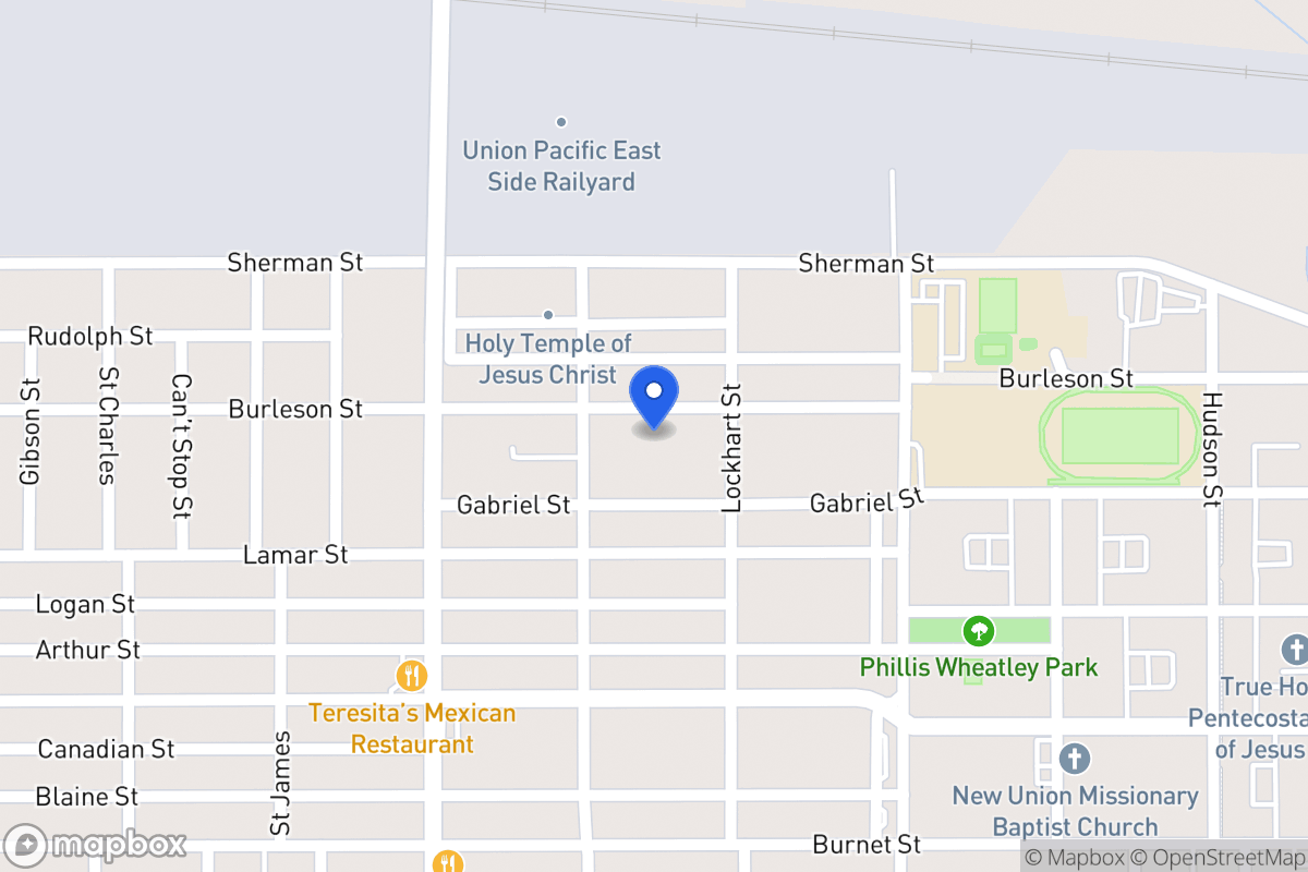 Map of 1412  Burleson
