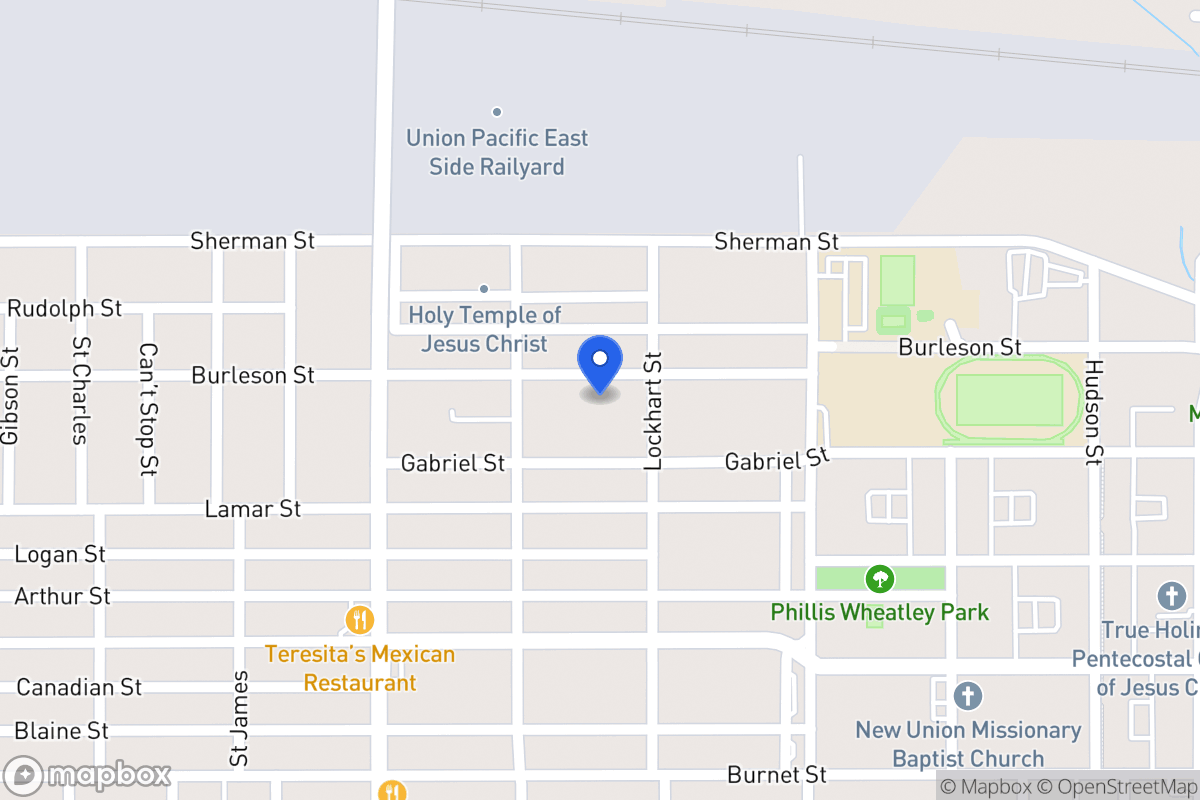 Map of 1414  Burleson