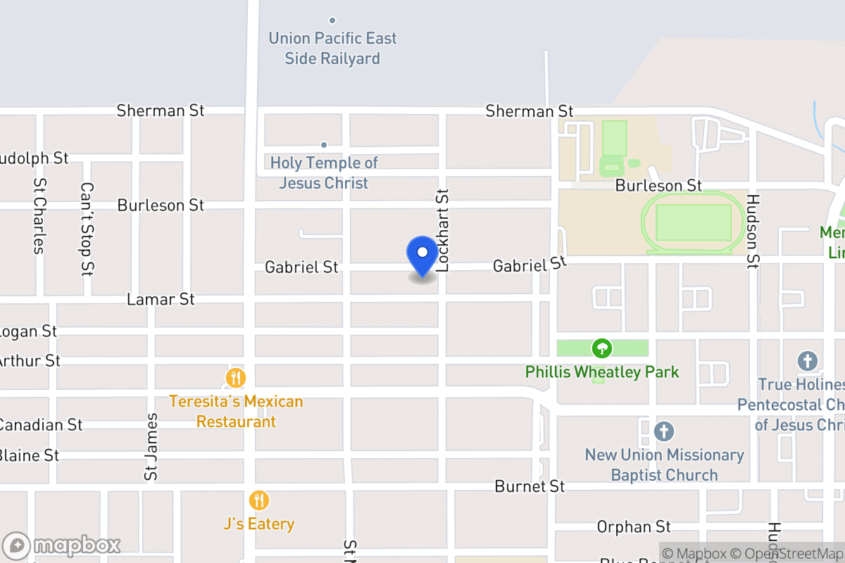 Map of 1435  Lamar