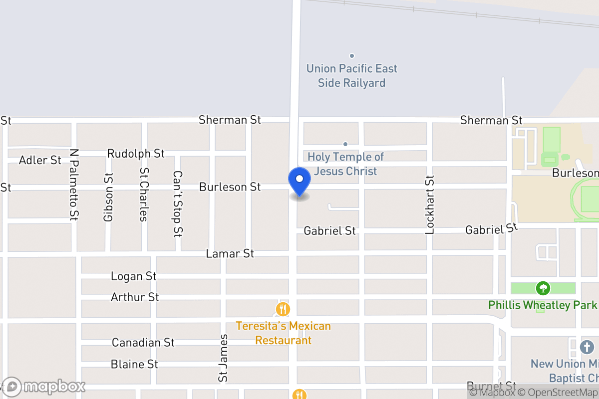 Map of 1302  Burleson