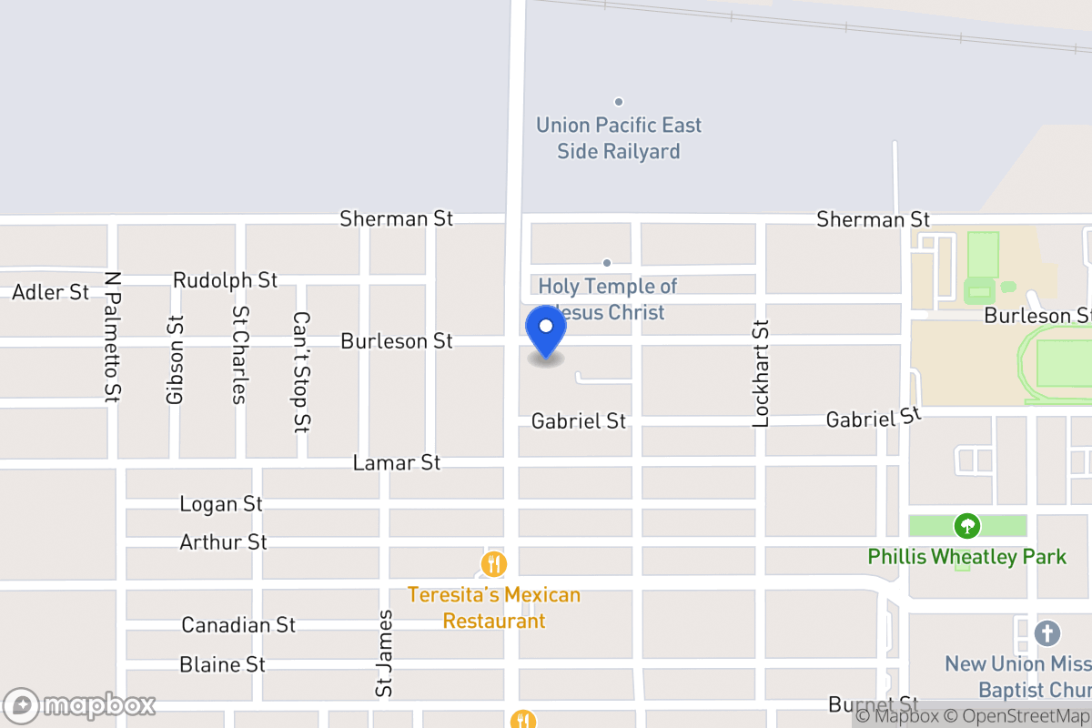 Map of 1308  Burleson