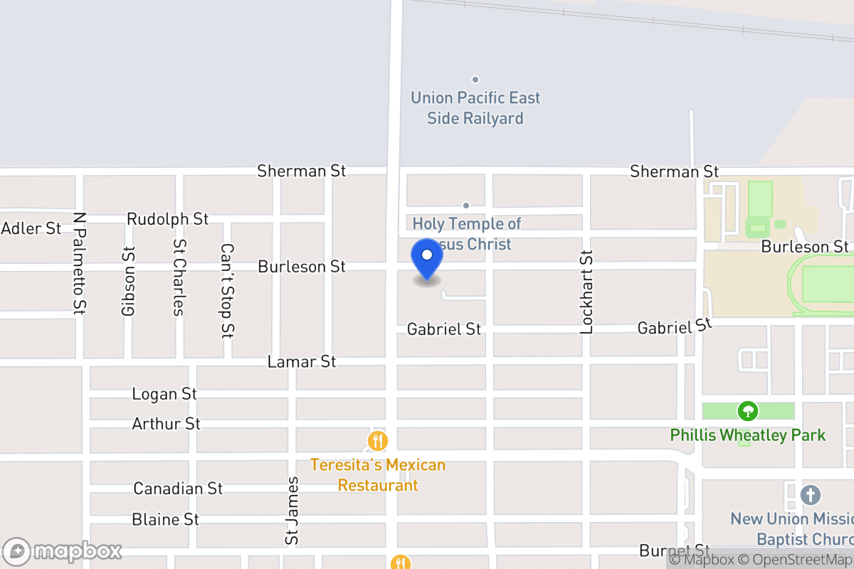 Map of 1312  Burleson