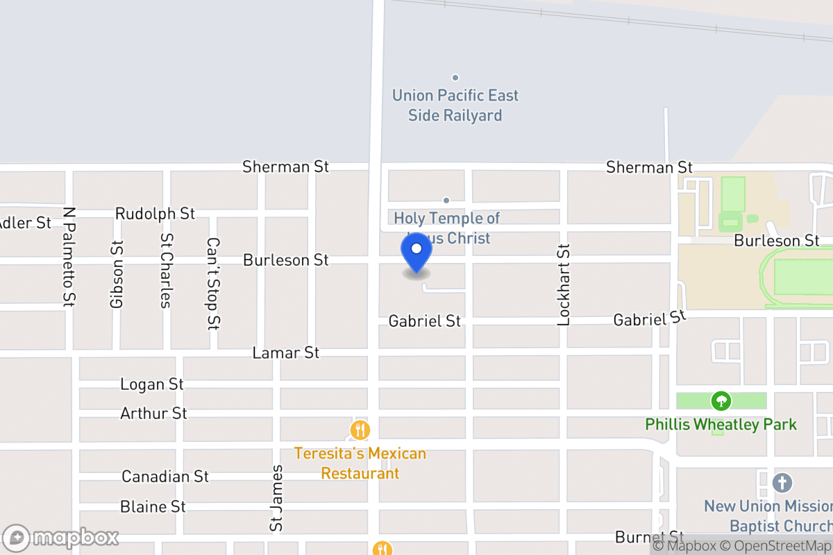 Map of 1314  Burleson