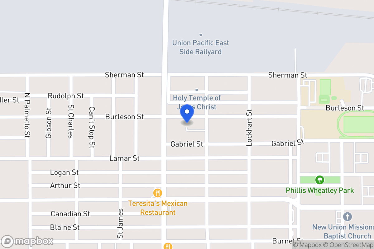 Map of 1316  Burleson