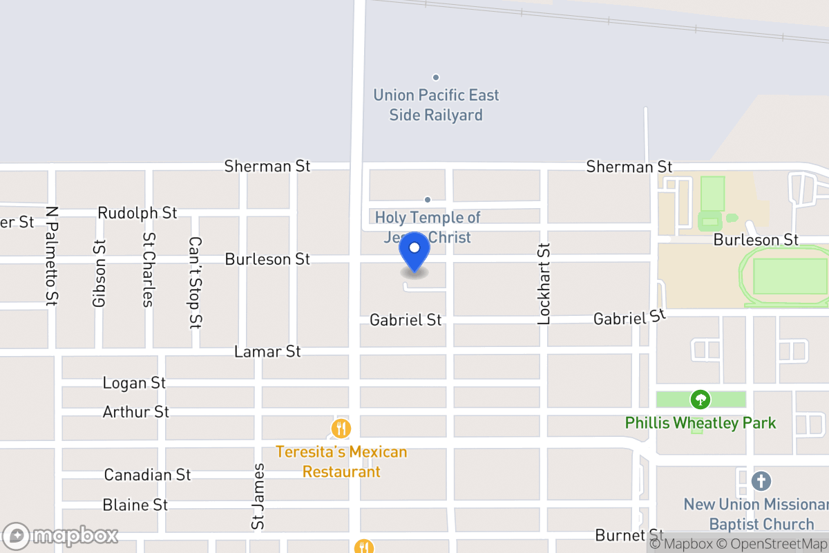 Map of 1318  Burleson
