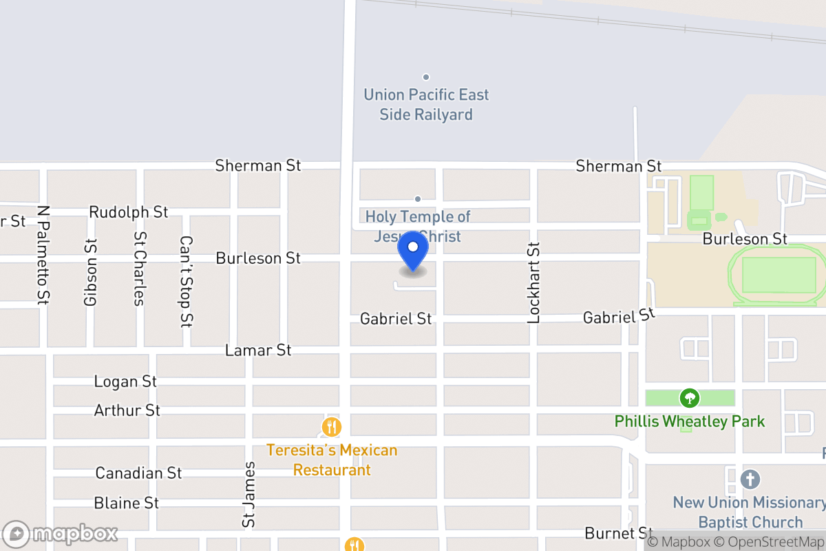 Map of 1320  Burleson