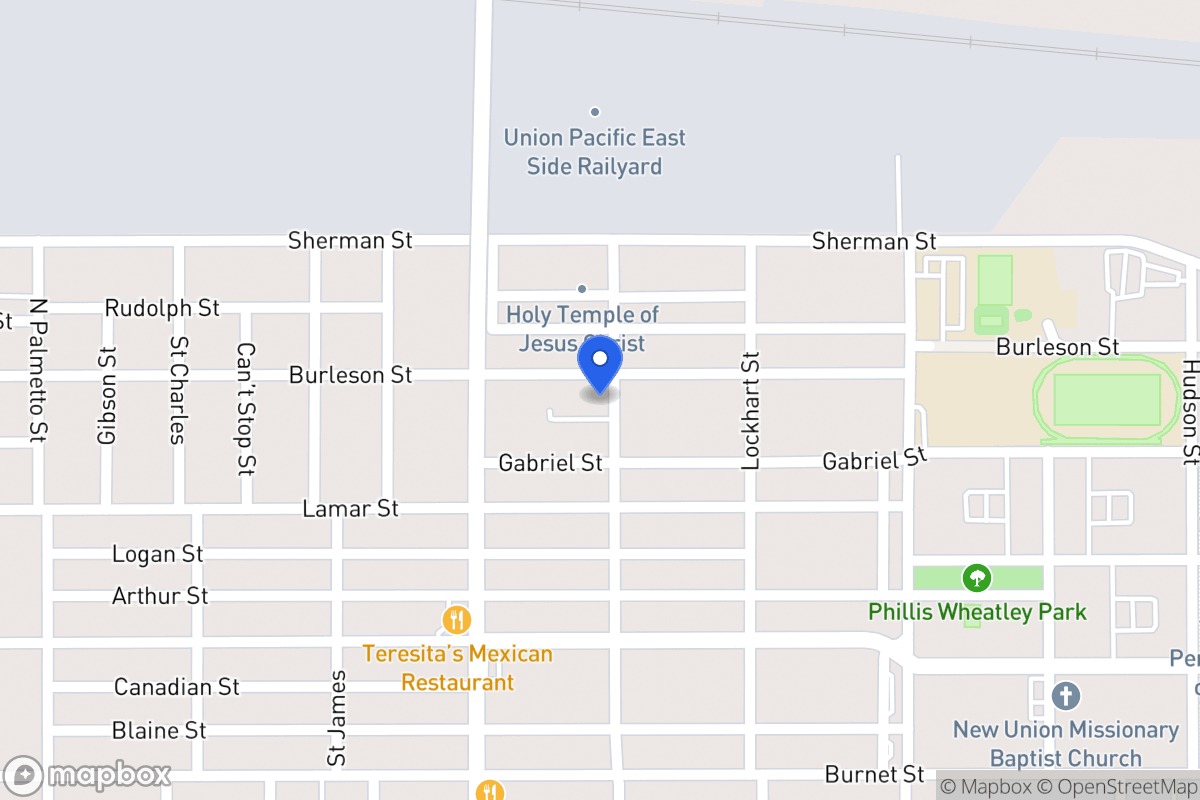 Map of 1332  Burleson