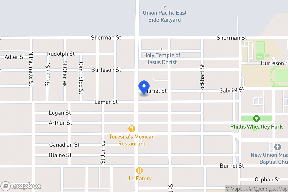 Map of 1002  N New Braunfels