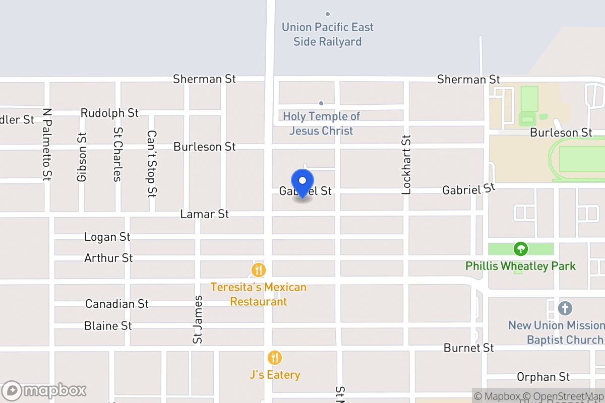 Map of 1319  Lamar