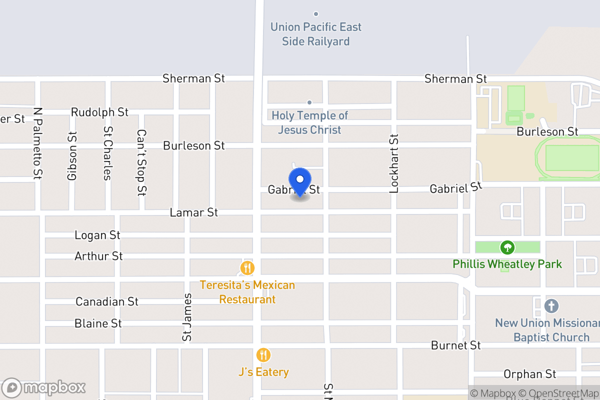 Map of 1323  Lamar