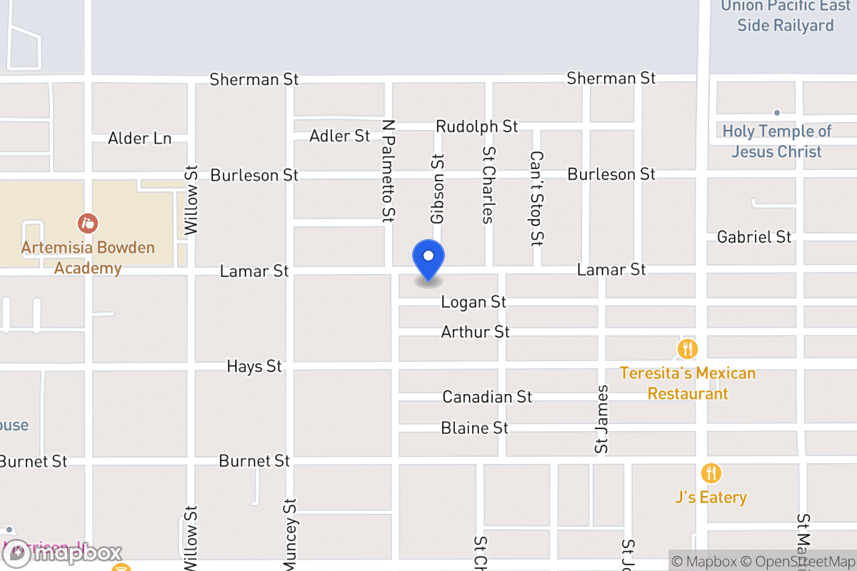 Map of 1008  Lamar