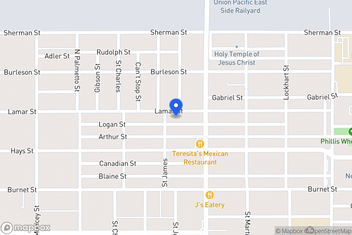 Map of 1210  Lamar
