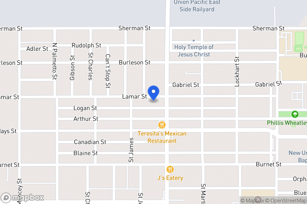 Map of 1226  Lamar