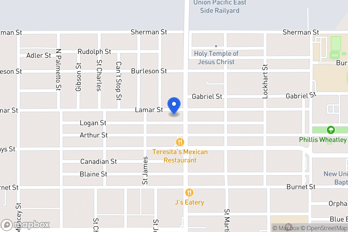 Map of 1230  Lamar