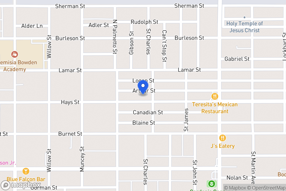 Map of 1127  Hays St