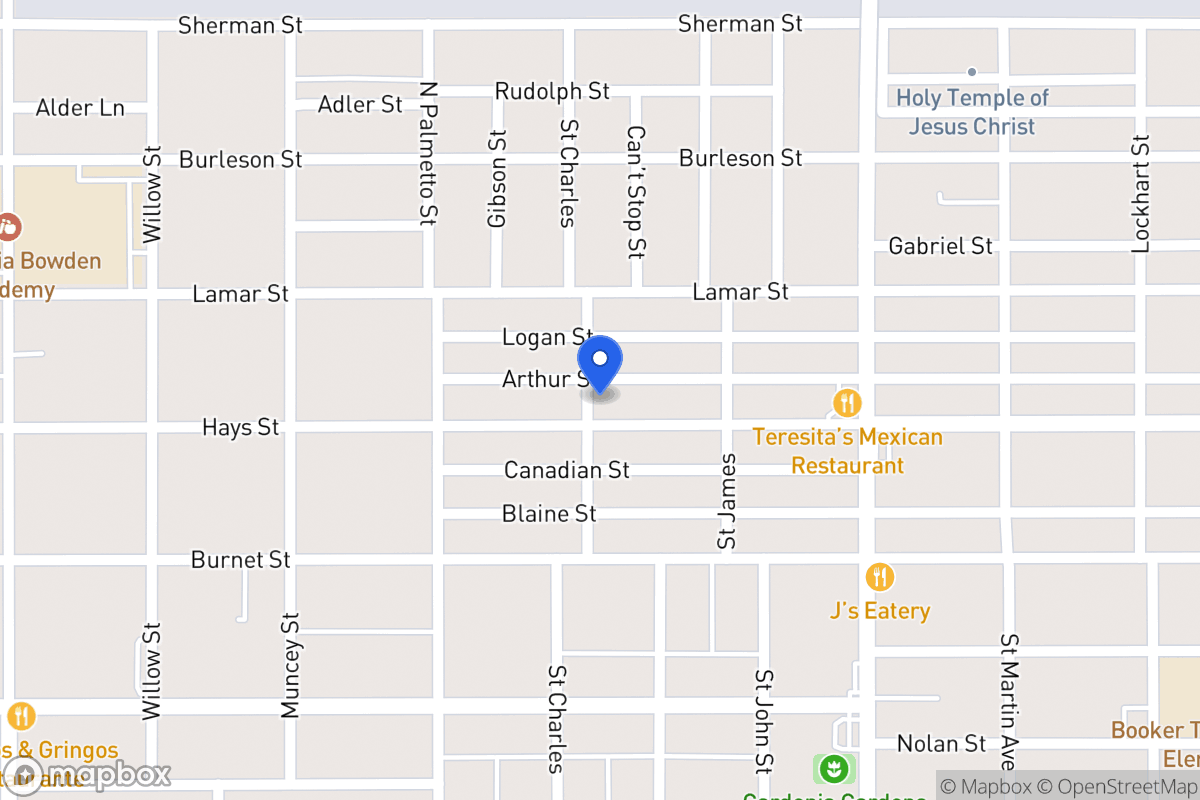 Map of 1201  Hays St