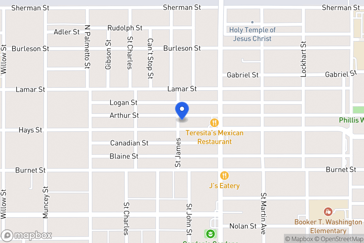 Map of 1301  Hays St