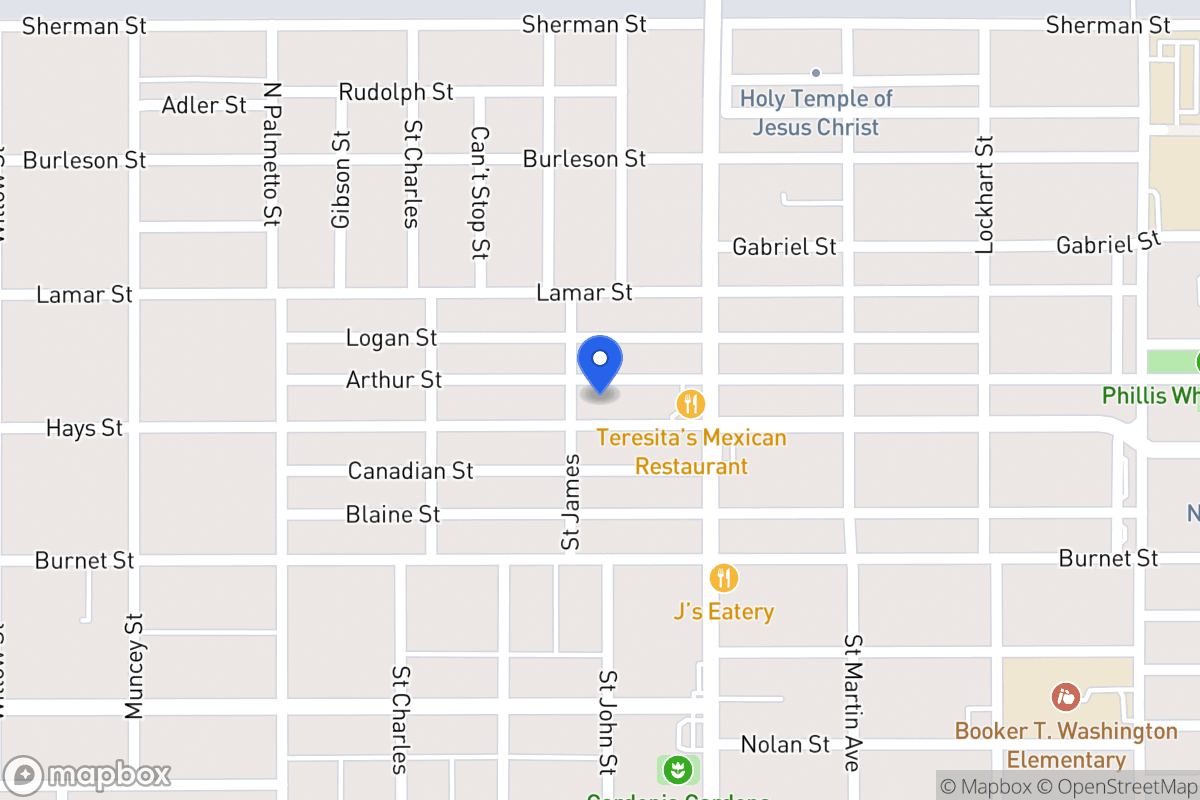 Map of 1307  Hays St