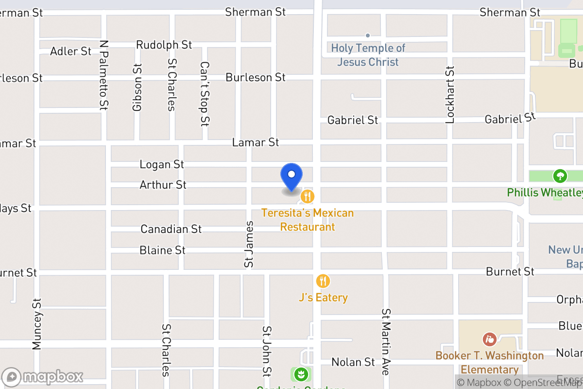 Map of 1327  Hays St