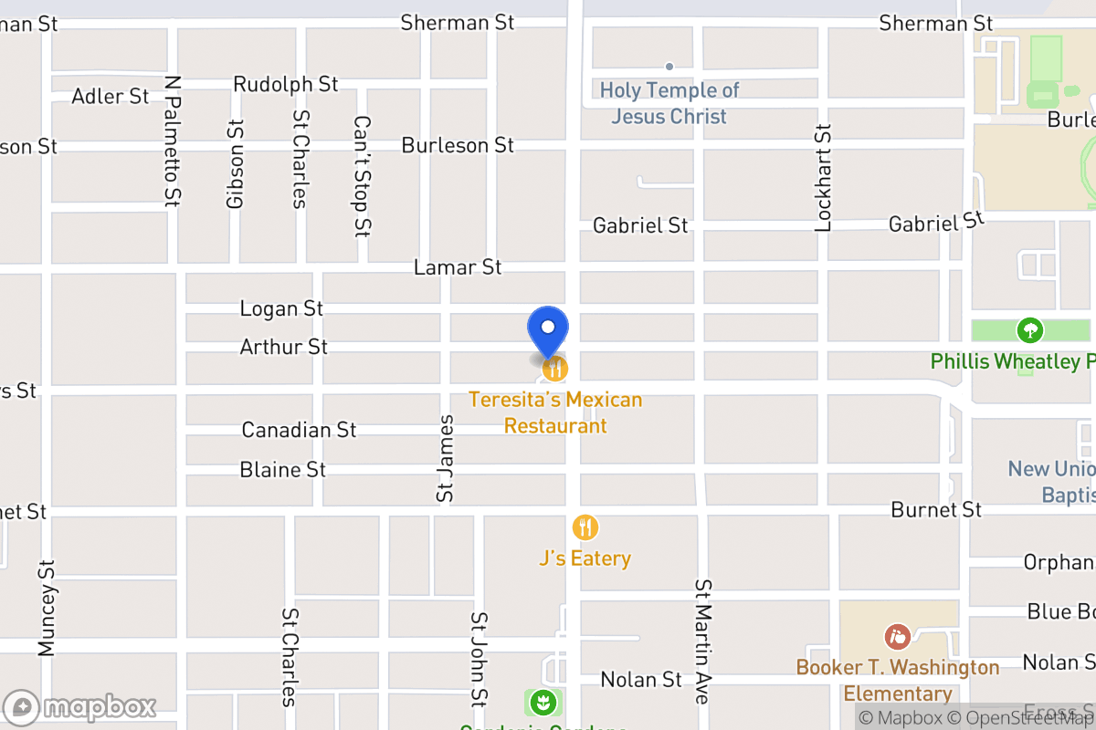 Map of 901 N New Braunfels Ave