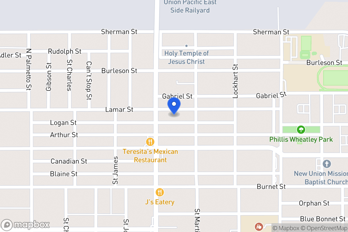 Map of 1316  Lamar