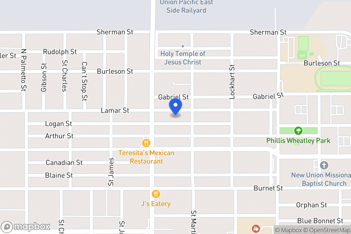 Map of 1322  Lamar