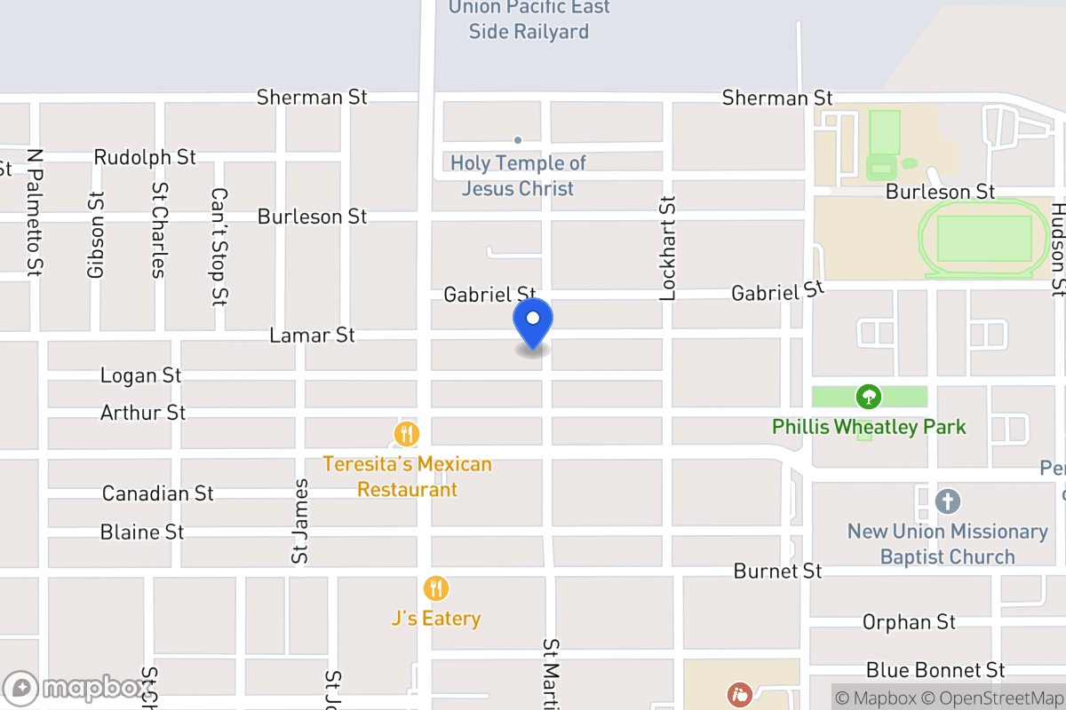 Map of 1334  Lamar
