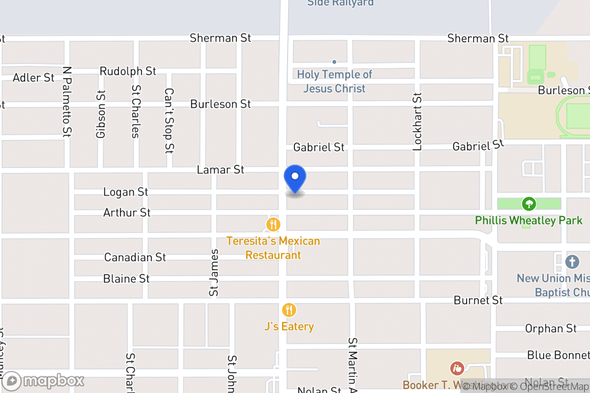 Map of 920 N New Braunfels Ave