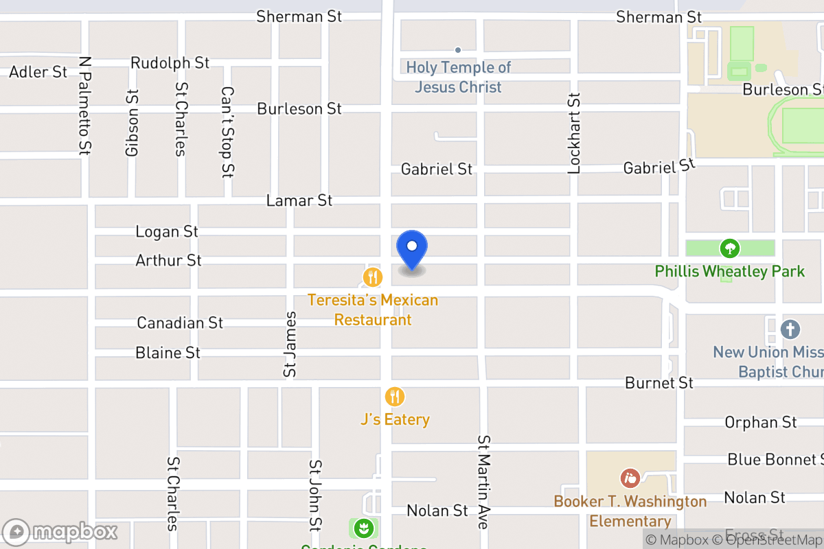 Map of 1411  Hays St