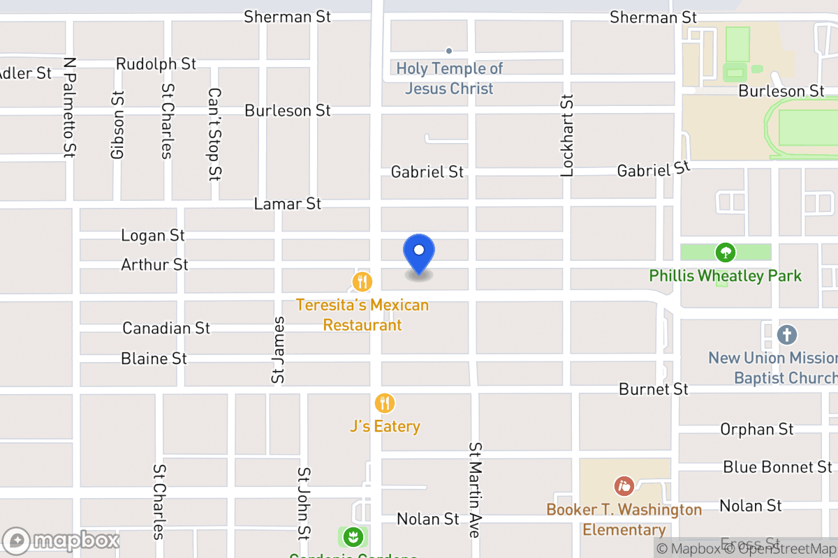 Map of 1417  Hays St