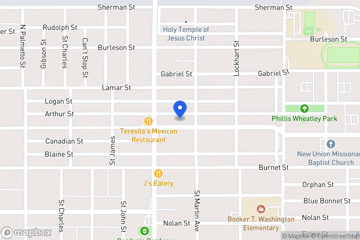 Map of 1423  Hays St