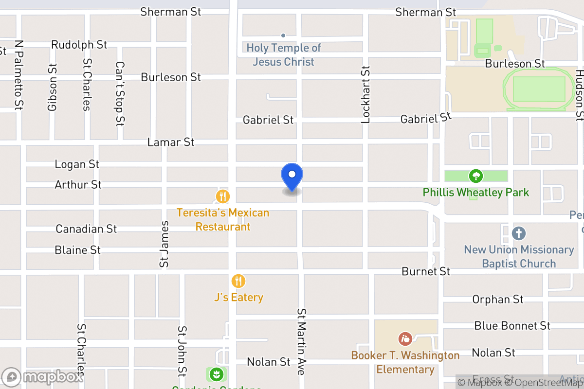 Map of 1439  Hays St