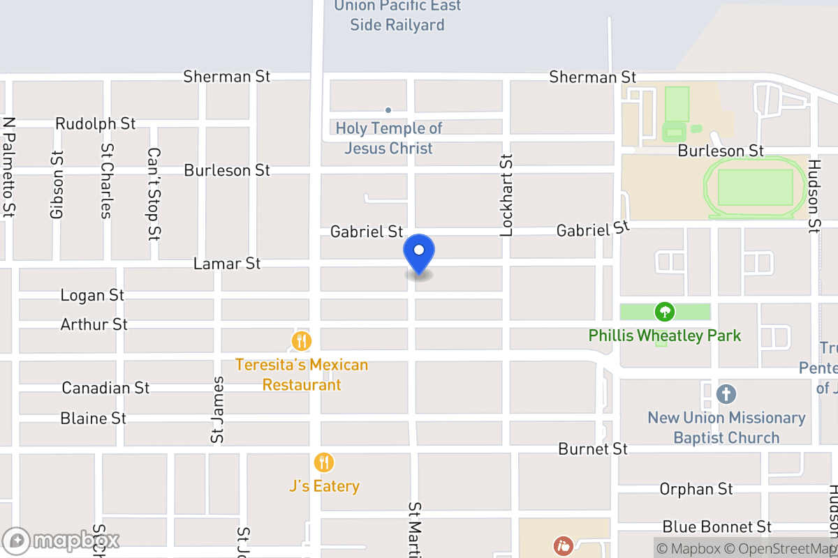 Map of 1402  Lamar