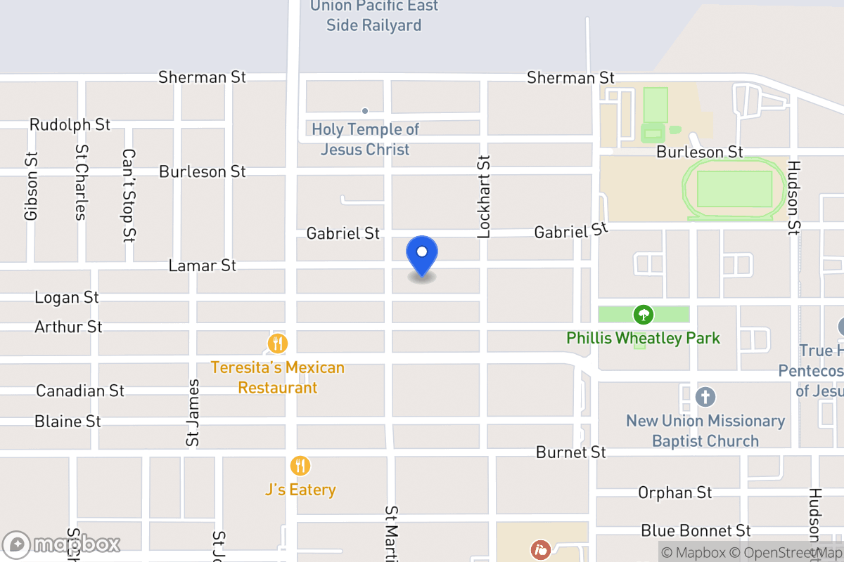 Map of 1414  Lamar