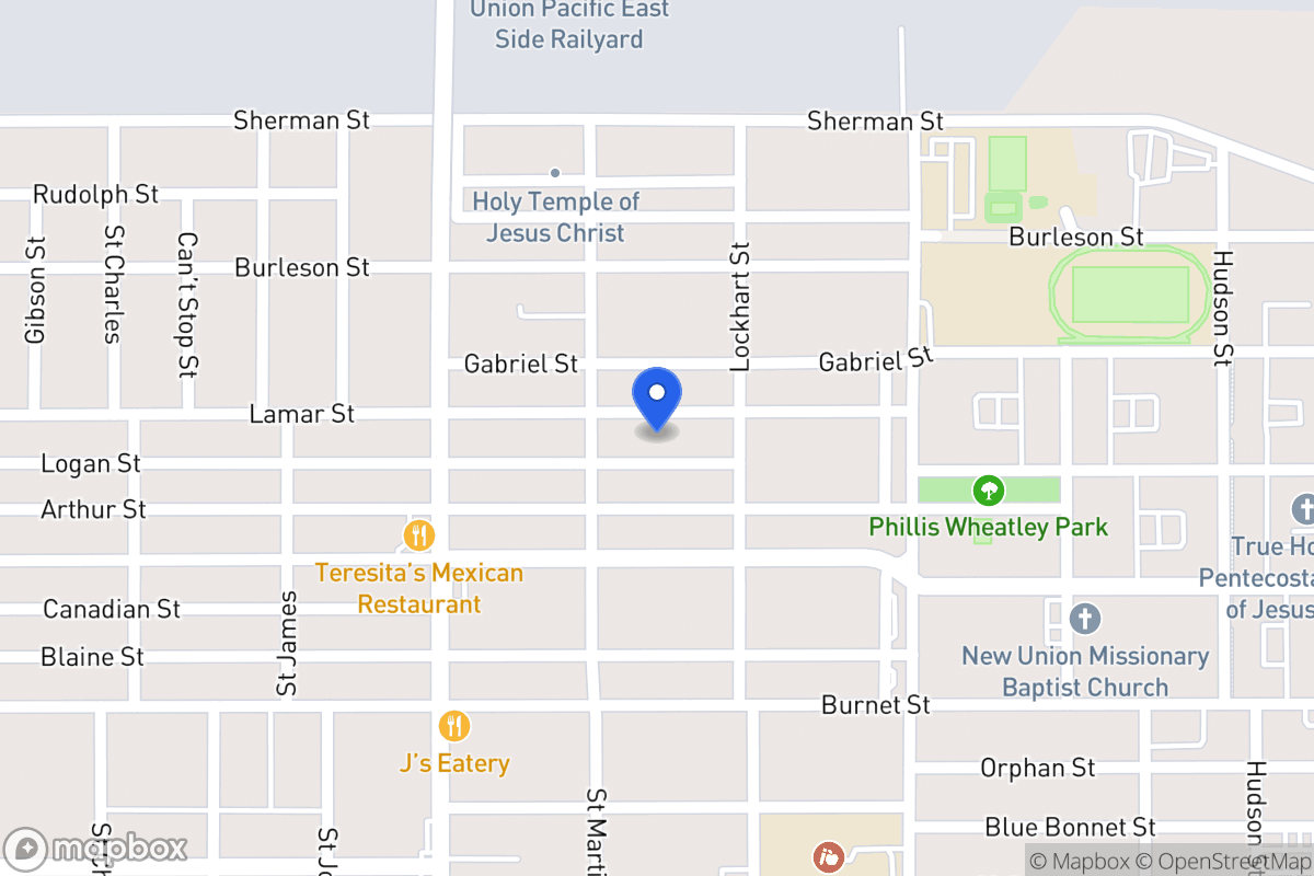Map of 1418  Lamar