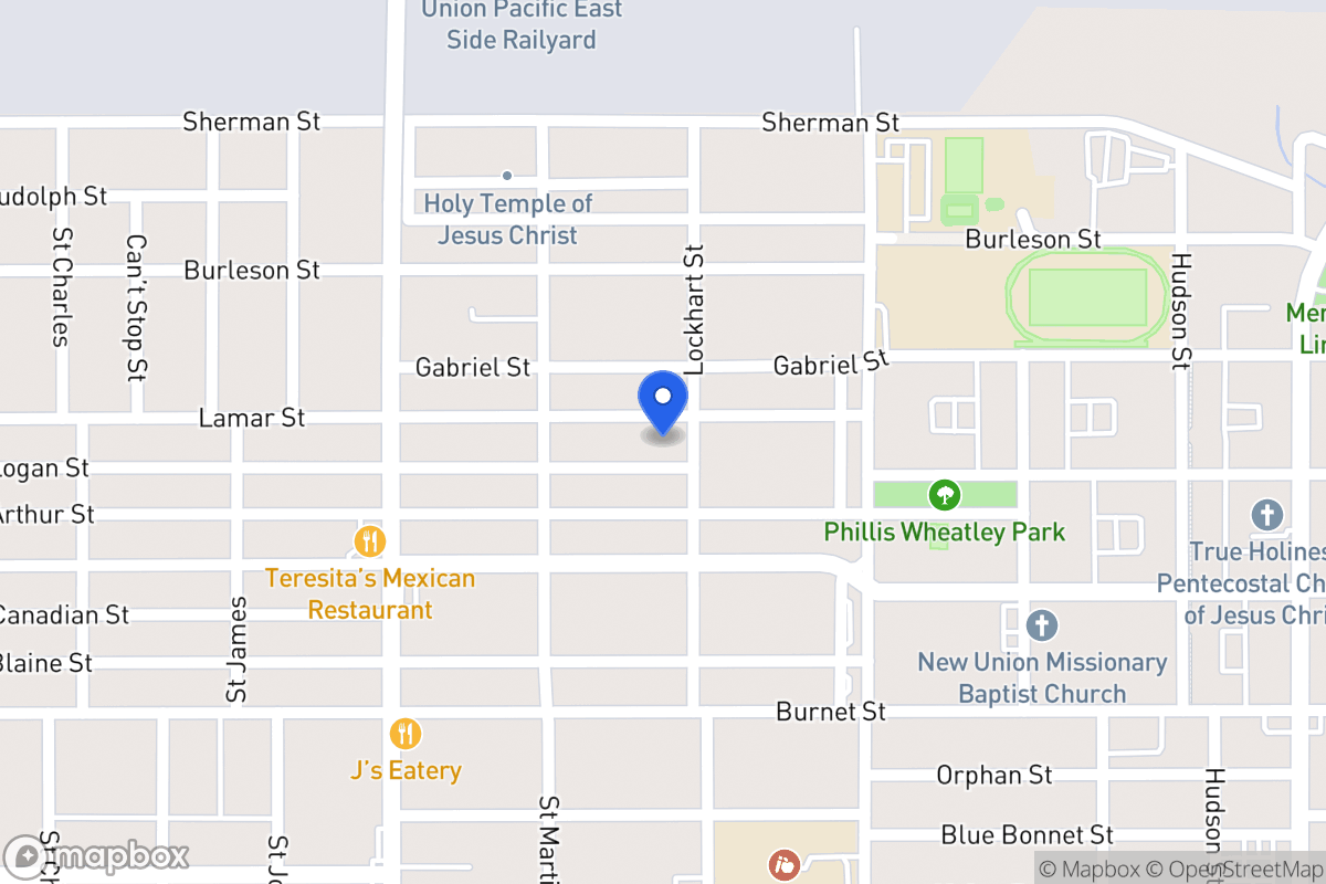 Map of 1434  Lamar