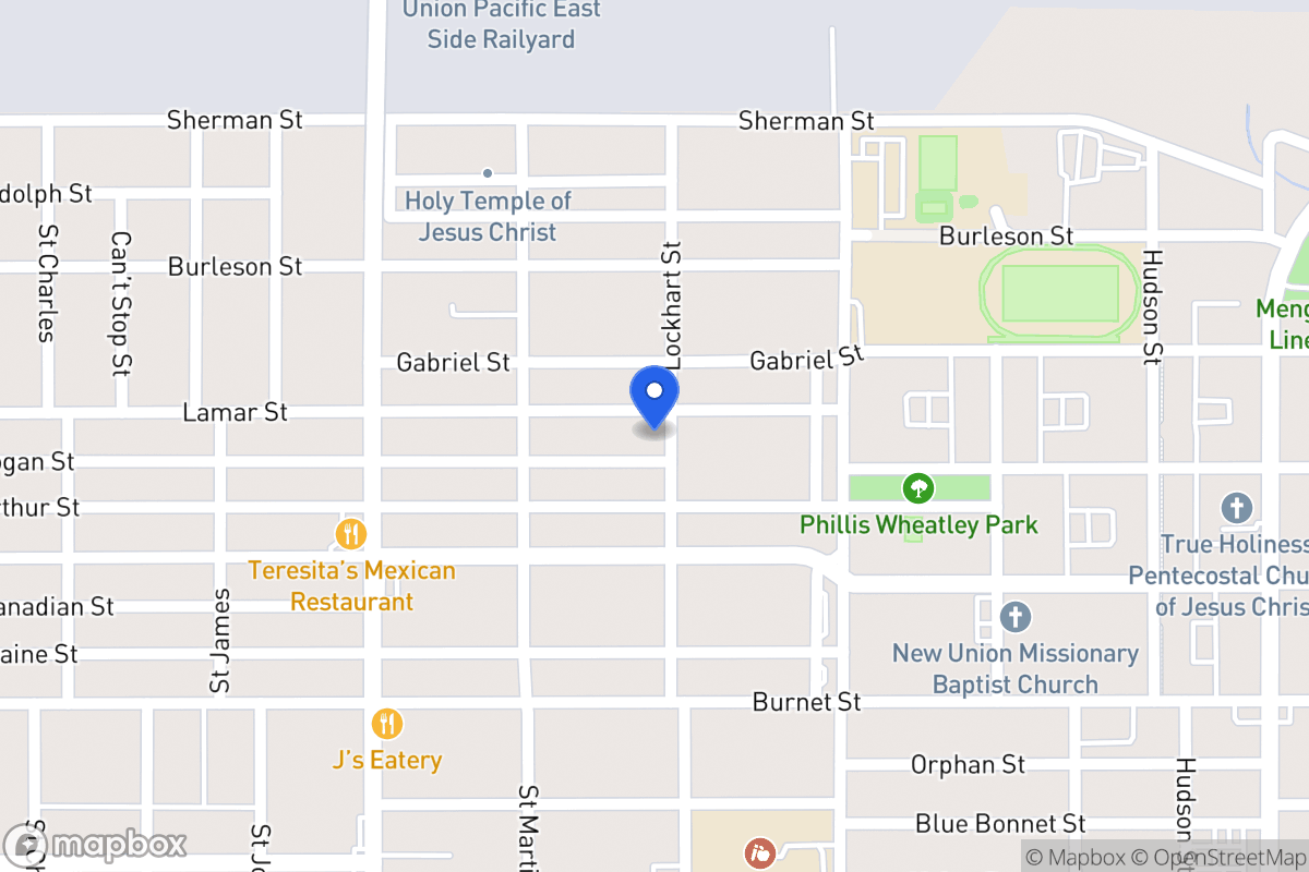 Map of 1438  Lamar