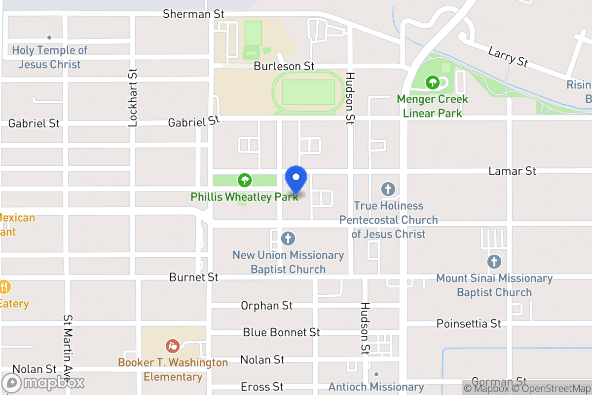 Map of 910 N Mittman St
