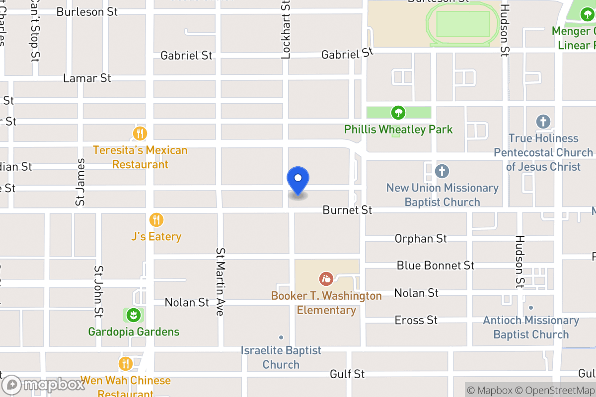Map of 1703  Burnet St