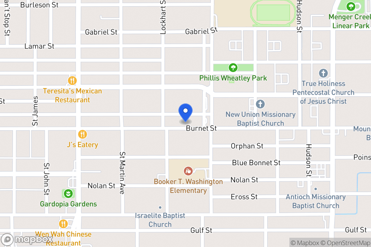 Map of 1717  Burnet St