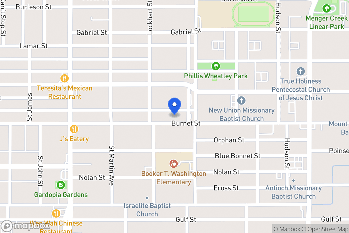 Map of 1721  Burnet St