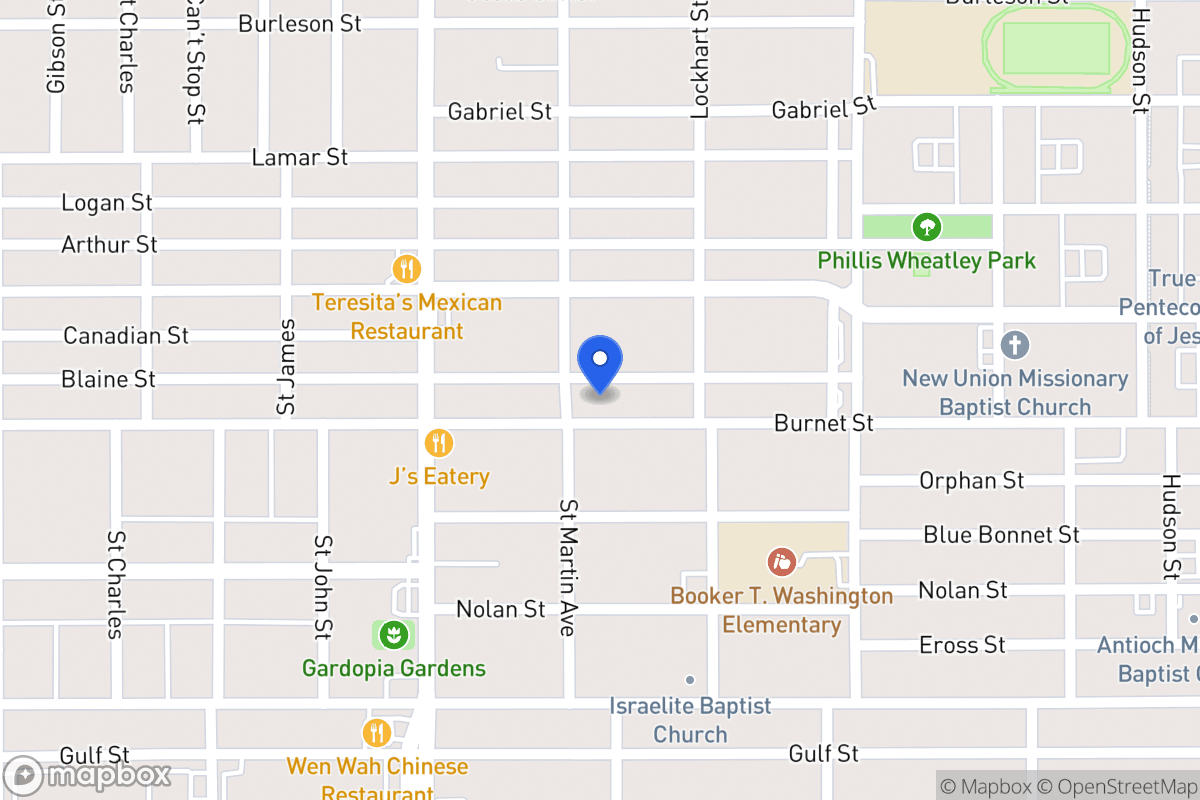 Map of 1613  Burnet St