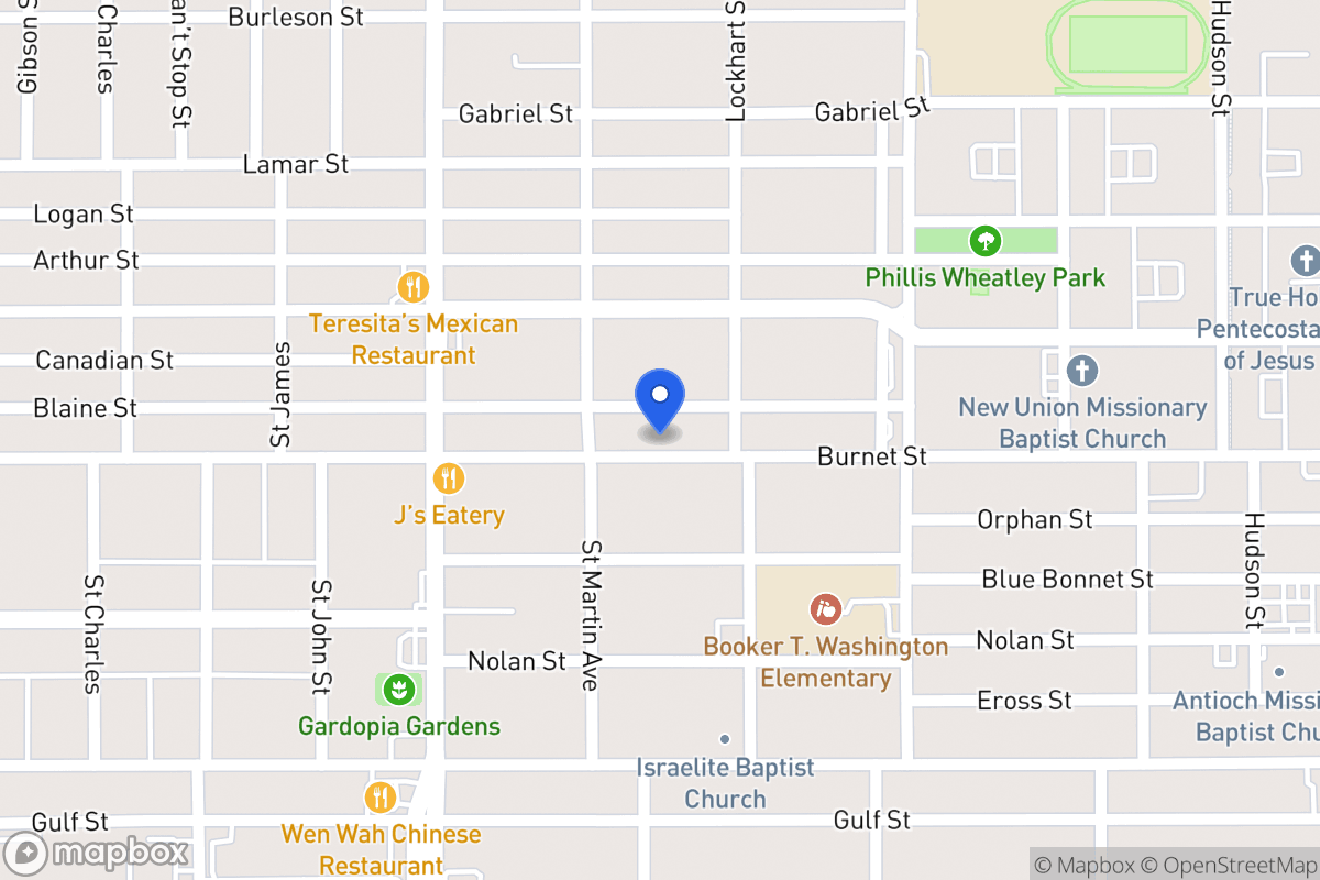 Map of 1619  Burnet St