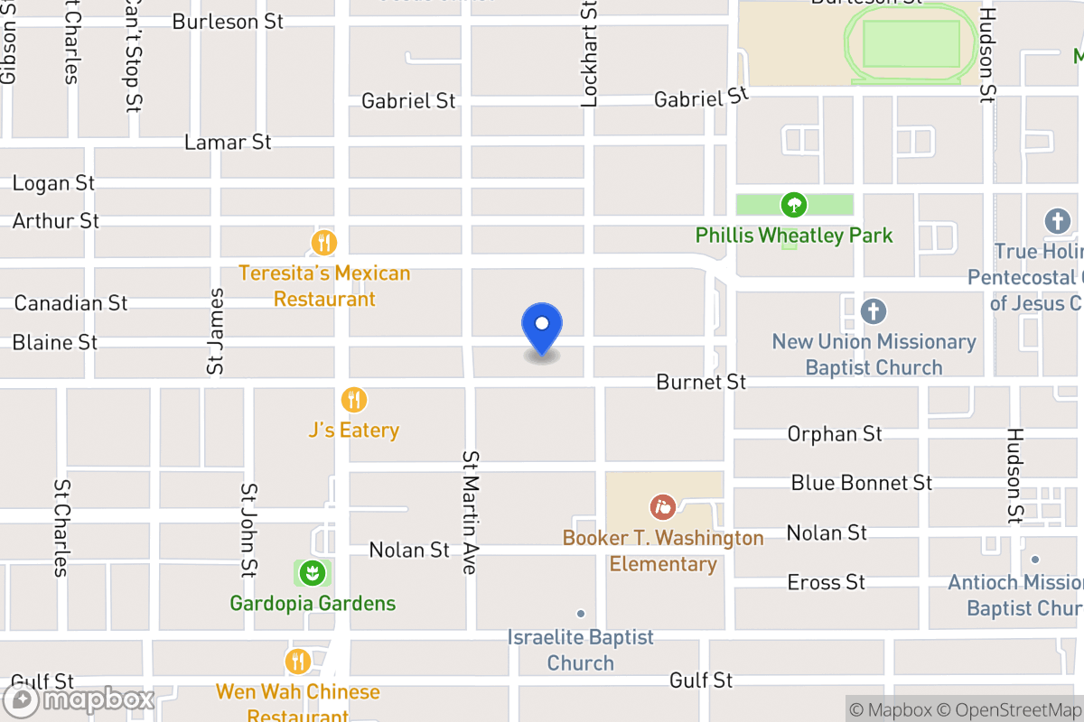 Map of 1621  Burnet St